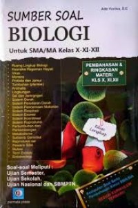 Image of Sumber Soal Biologi untuk SMA/MA